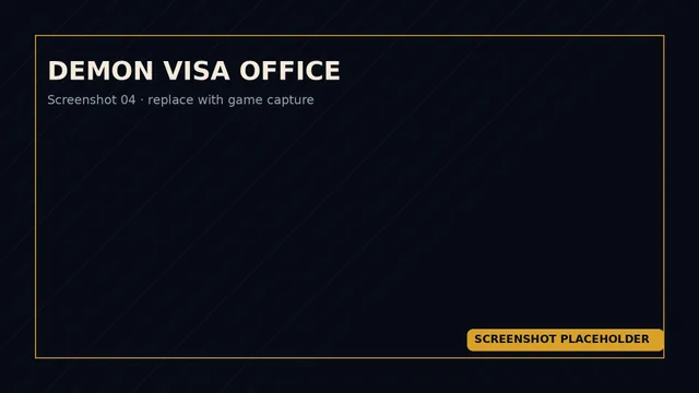 Placeholder: Demon Visa Office – Screenshot 4